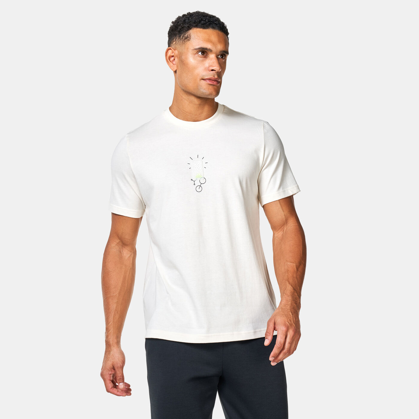 Men's Molded Linear Graphic T-Shirt
