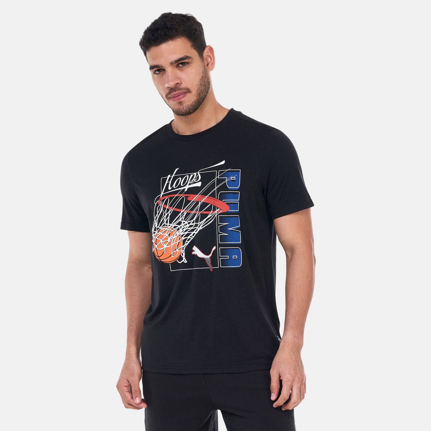 Men's Swished Basketball Graphic T-Shirt