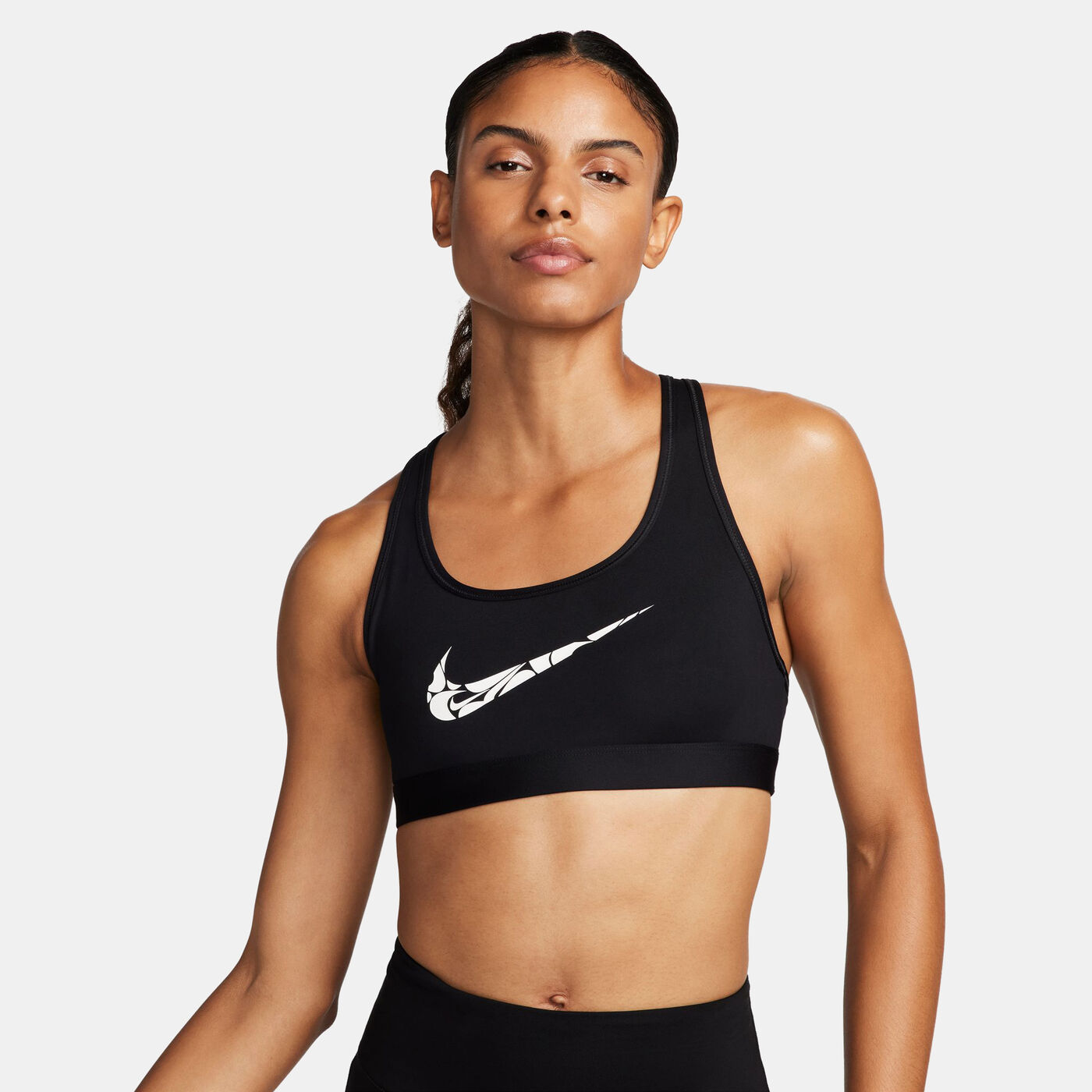 Women's Swoosh Logo Light-Support Training Sports Bra