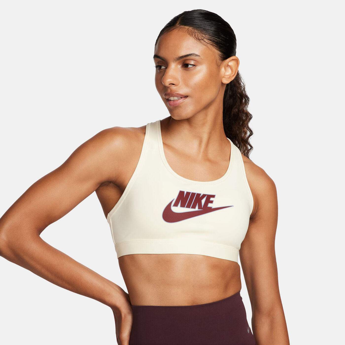 Women's Swoosh Logo Medium-Support Training Sports Bra