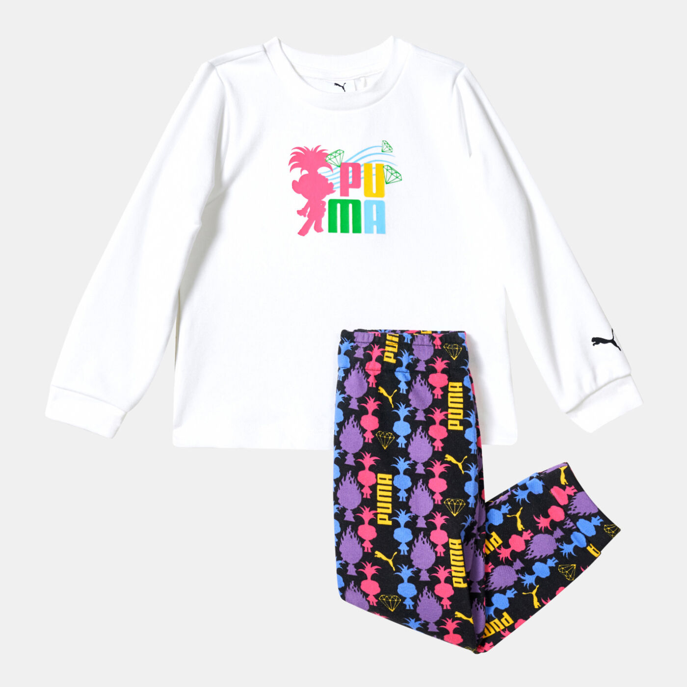 Kids' x Trolls Minicat Sweatshirt and Sweatpants Set
