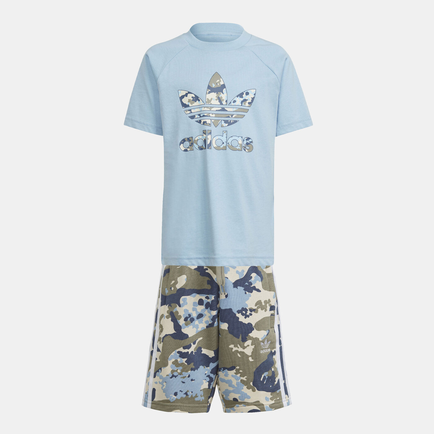 Kids' Camo T-Shirt and Shorts Set (Younger Kids)