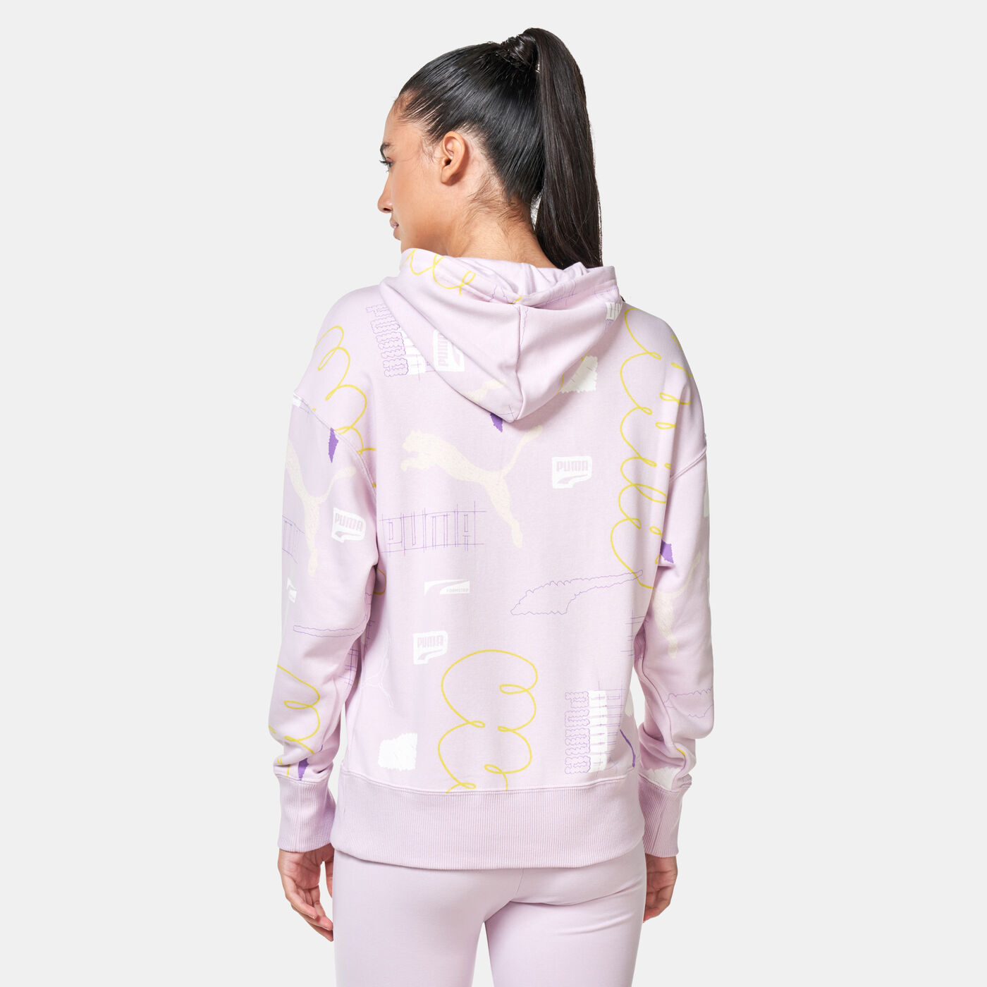 Women's Brand Love All Over Print Hoodie