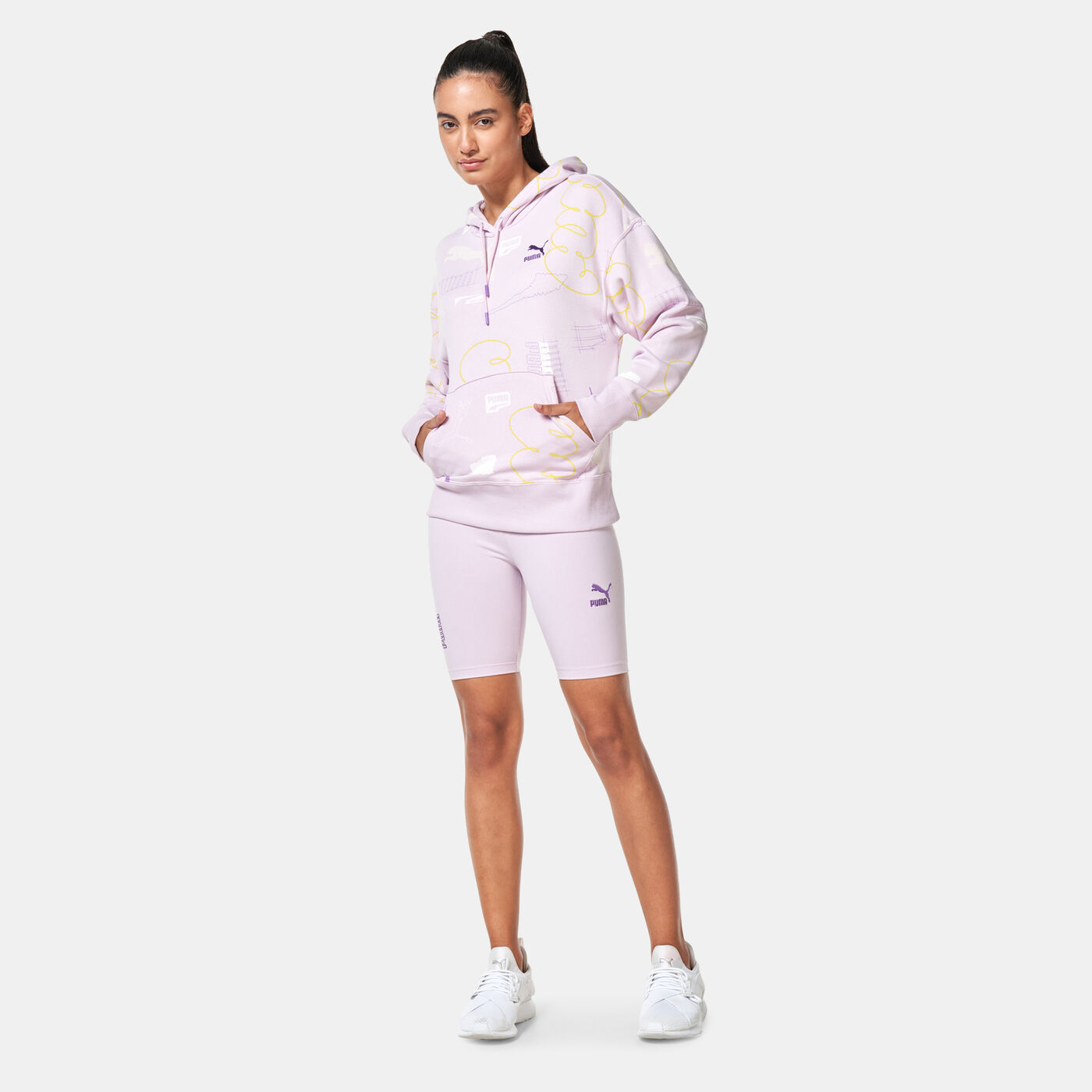 Women's Brand Love All Over Print Hoodie