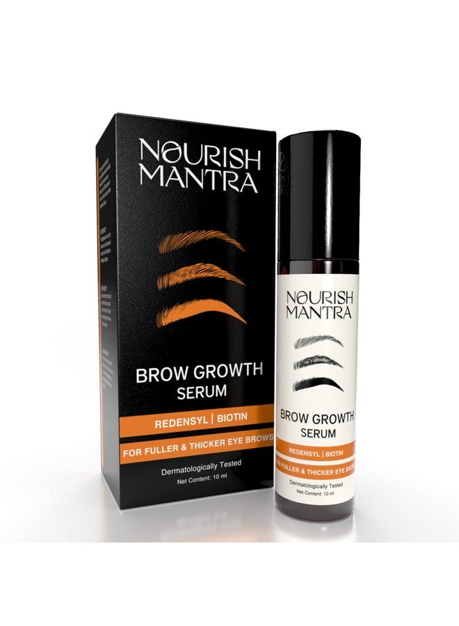 Brow Growth Serum Formulated With Redensyl Biotin Peptides & Amino Acids For Brow Growth And Thickness Eyebrow Growth Serum 10 Ml