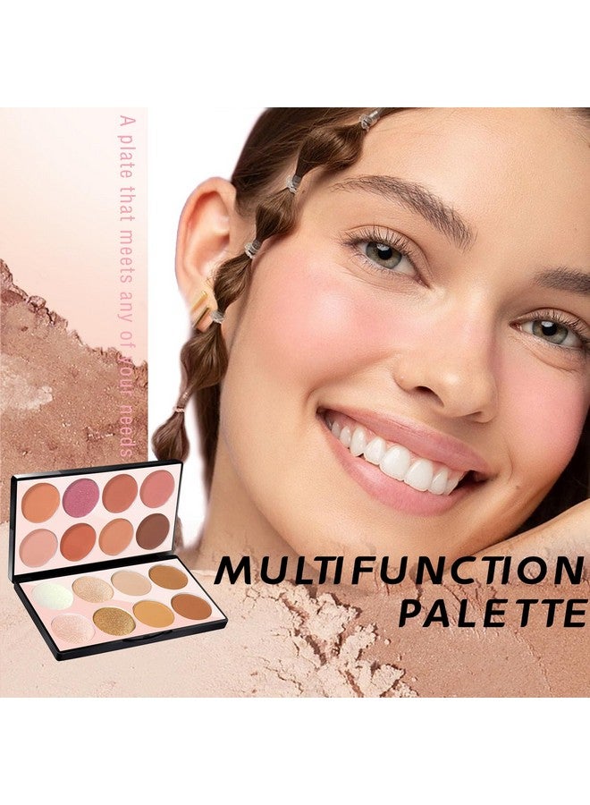 16 Colors Blush Contour Highlighter Makeup Palette Allinone Shimmer Silky Matte Mineral Blush Powder Palette Face Sculpting Bronzer Blusher Illuminator Palette For A Natural Glowing