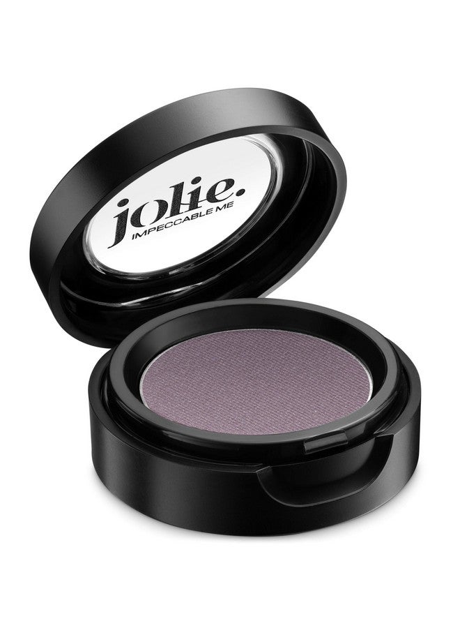 Jolie Cosmetics Powder Pressed Eyeshadows Matte Metallic Pearl Shimmercruelty Free Vegan Single Pan Eyeshadow 1.48G Cool Tones (Deep Plum)