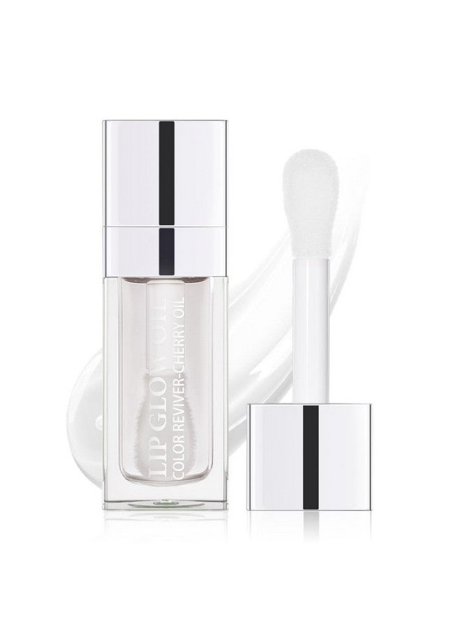 Hydrating Lip Glow Oil Moisturizing Lip Glow Oil Nourishing Glossy Transparent Lip Oil Plumping Lip Oil Lip Balm Nonsticky Tinted Toot Lip Balm For Lip Care (Clear) 0.2 Oz