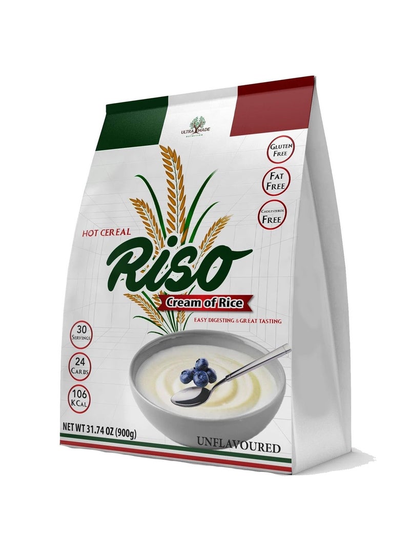 Gluten Free, Cholesterol Free, Fat Free, Creame of Rise - Riso - Unflavoured 900g