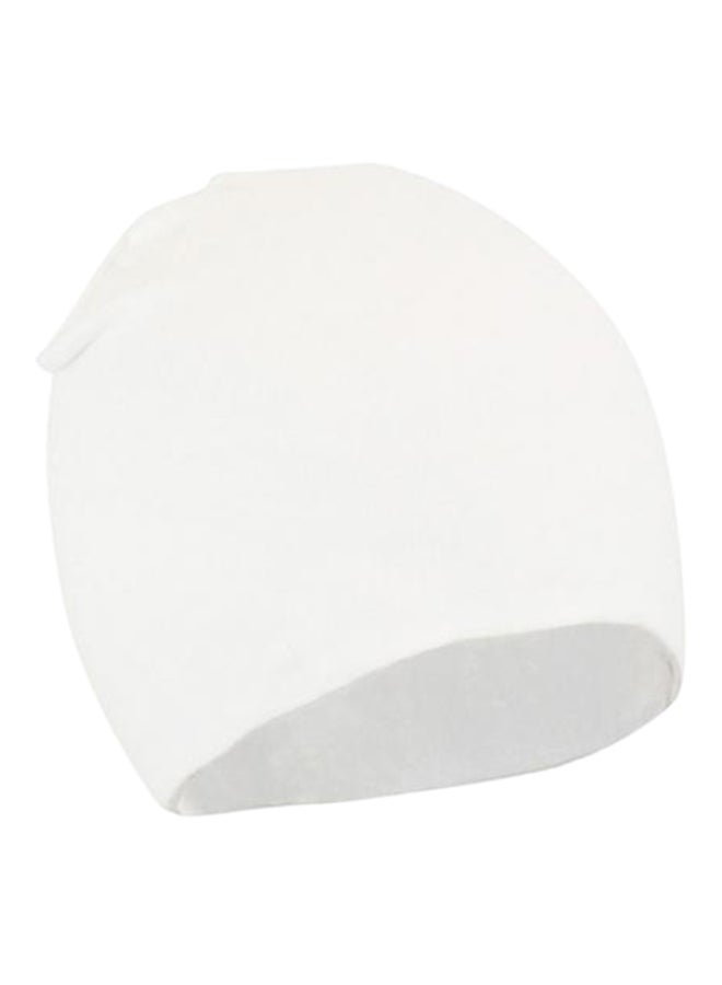 Double Layers Photo Prop Beanie White
