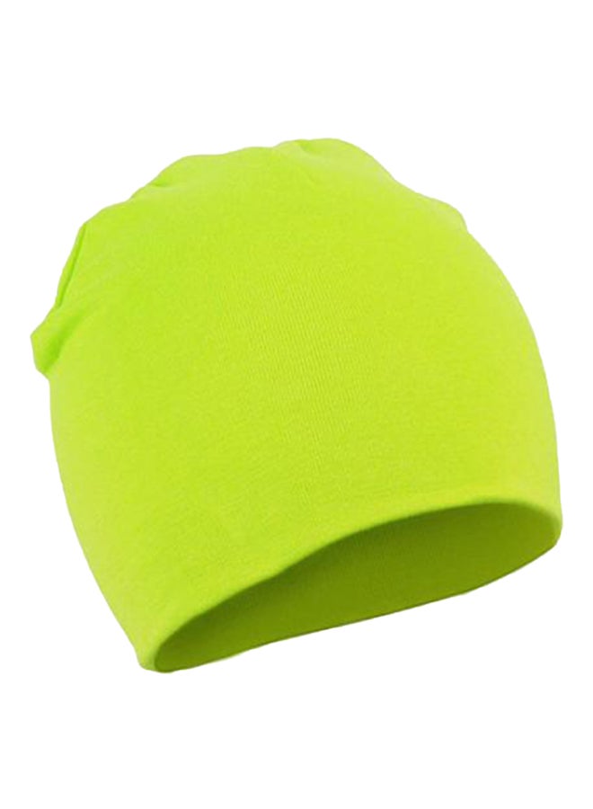 Double Layers Photo Prop Beanie Lime