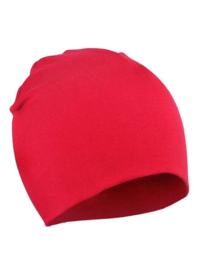 Double Layers Photo Prop Beanie Red