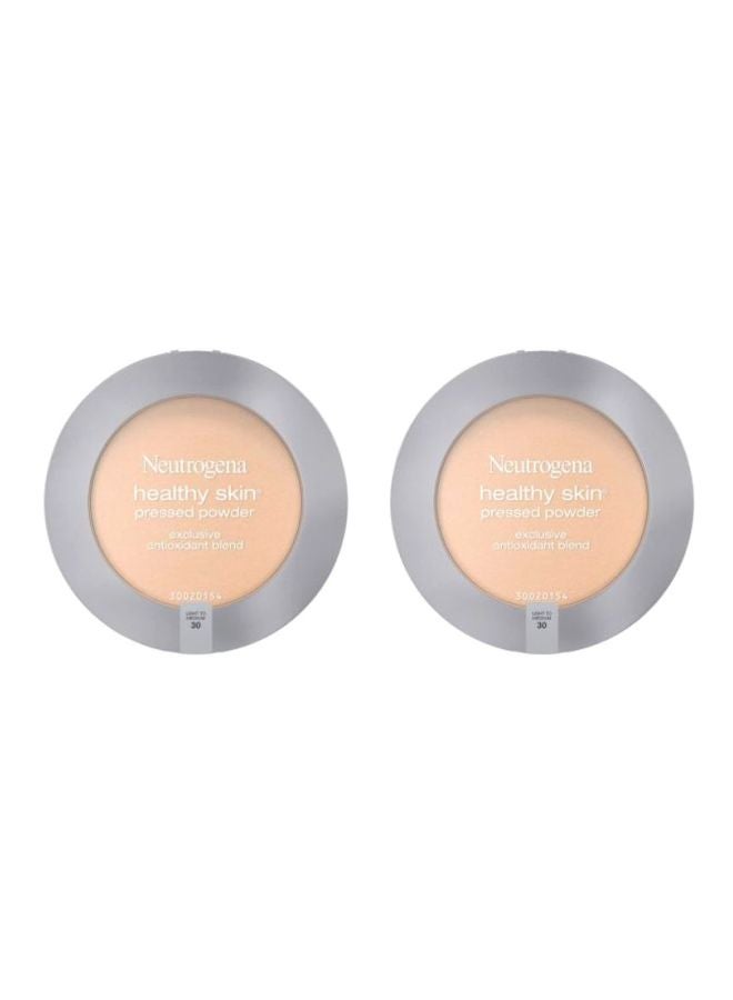 Pack Of 2 Healthy Skin Pressed Powder Light To Medium 30