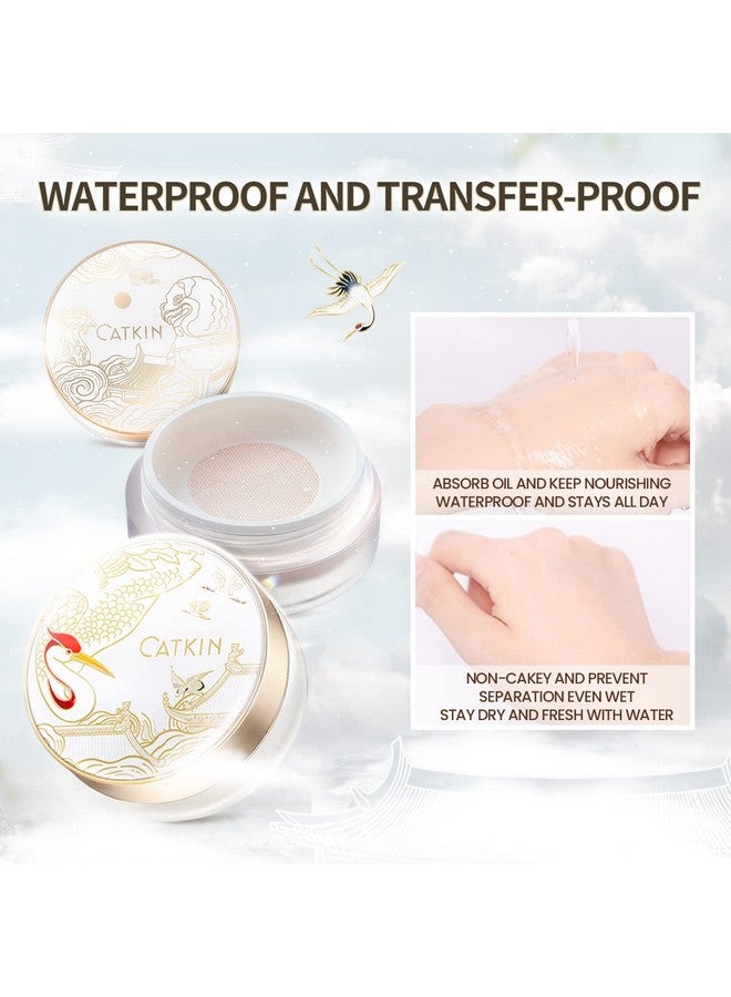 Dreamworld Air Makeup Loose Powder Setting Finishing Powder Oil Control Matte Natural With Puff (C01 Natural)