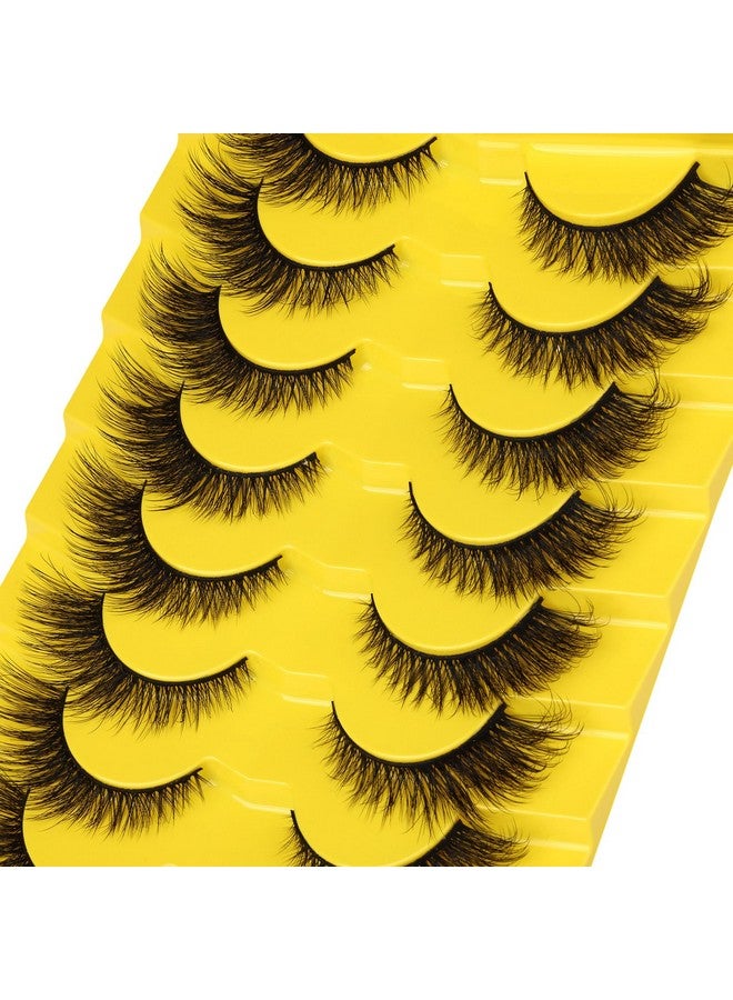 Natural Lashes Cat Eye Fluffy False Eyelashes Wispy Mink Lashes That Look Like Extensions Fox Eye Lashes 9 Pairs By Zegaine
