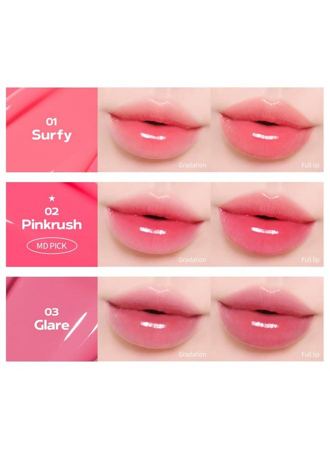 Flow Wave Lip Tintvegan Glassy Lip Gloss Lightweight & Longlasting Plantderived Oil Moisturizer (01 Surfy)