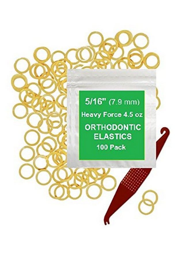 516 Inch Orthodontic Elastic Rubber Bands 100 Pack Natural Heavy 4.5 Ounce Small Rubberbands Dreadlocks Hair Braids Fix Tooth Gap Free Elastic Placer For Braces