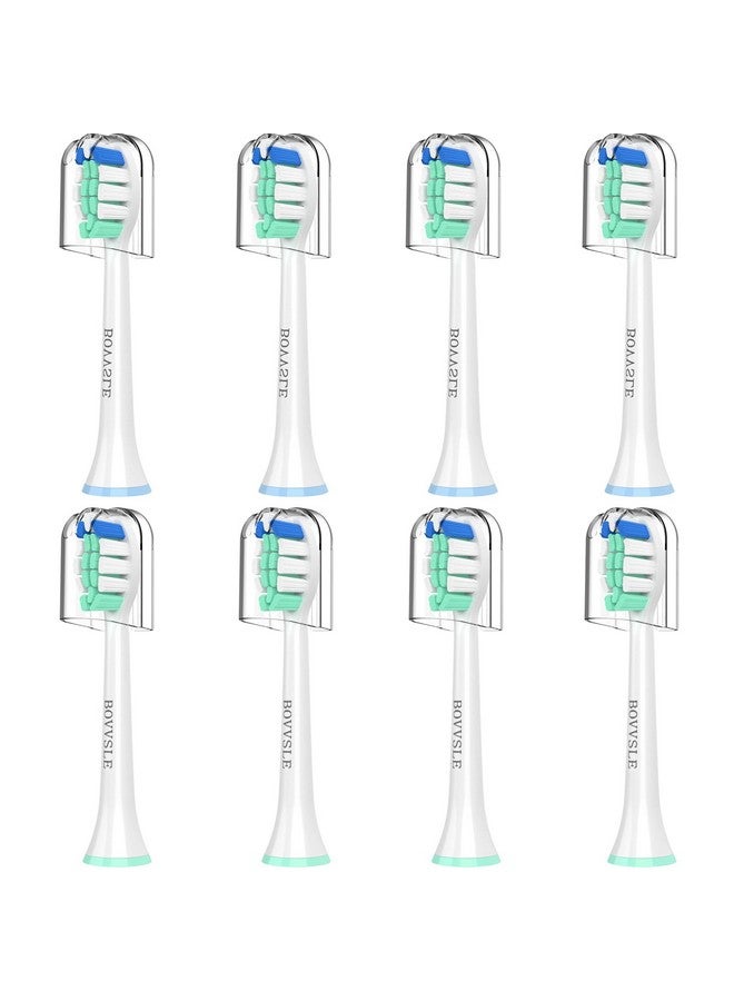 Replacement Toothbrush Heads For Philips Sonicare Replacement Brush Head Compatible With Sonicare Toothbrush (Clickon) Brush Handle 8 Pack