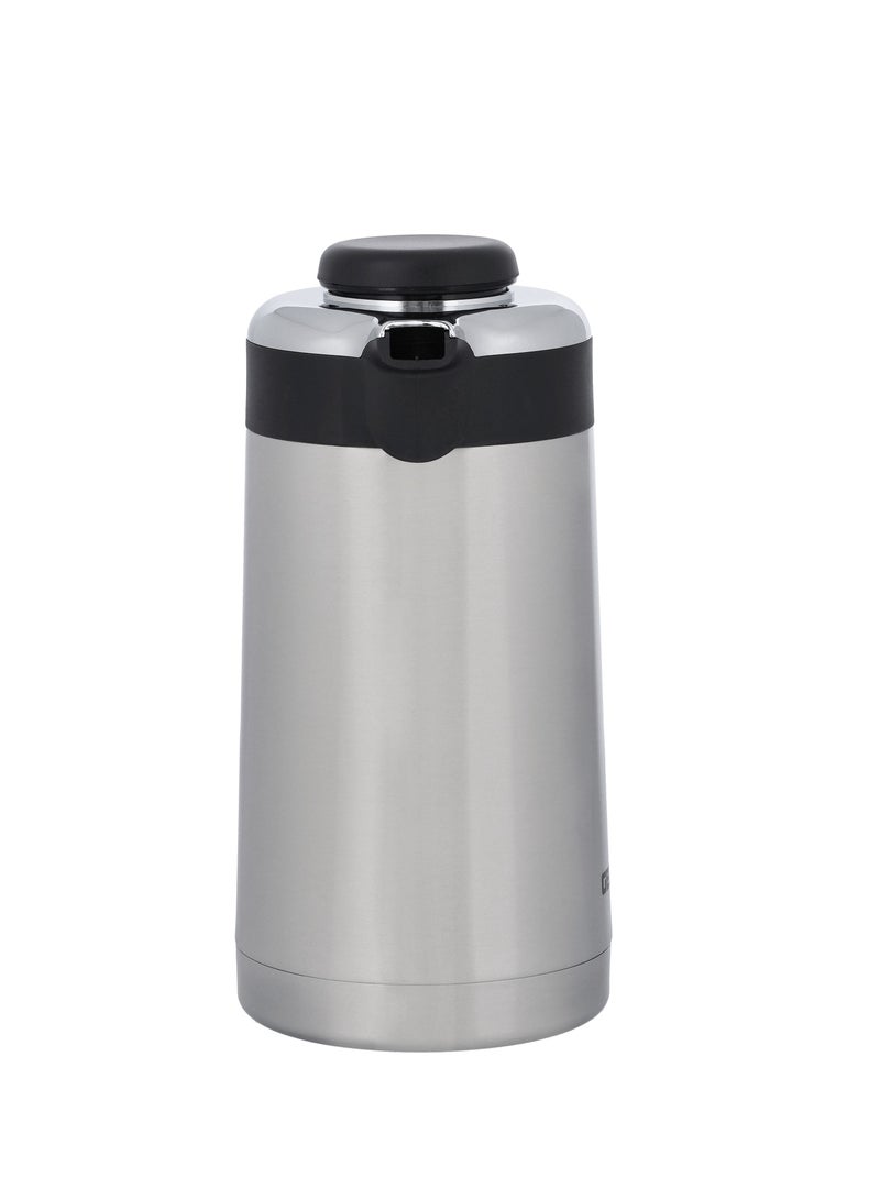 Double Walled Stainless Steel Vacuum Flask 1.6L Capacity | Hot& Cold up to 24 Hours | Thermal Insulated Air pot | Portable& Leak Proof
