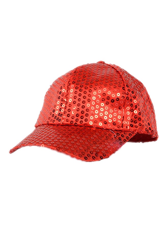 Sequins Snapback Casual Cap Orange