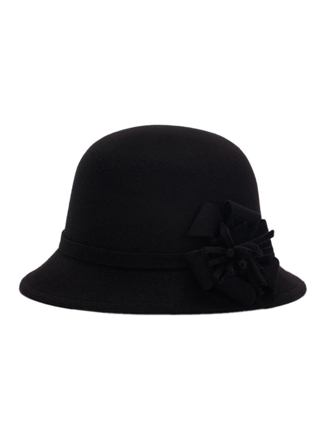 Retro Prom Cocktail Hat Black