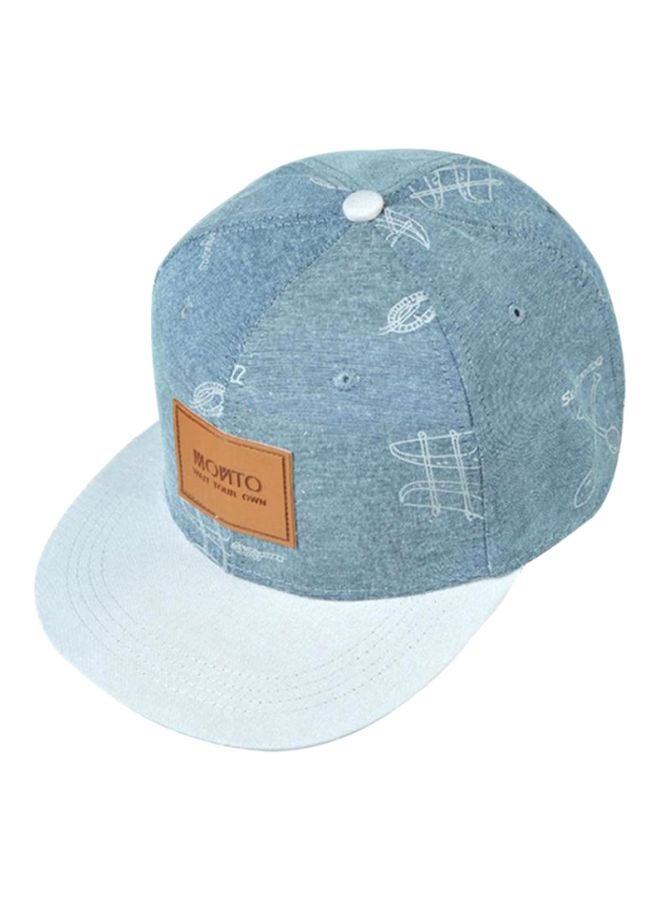 Printed Baseball Cap Blue