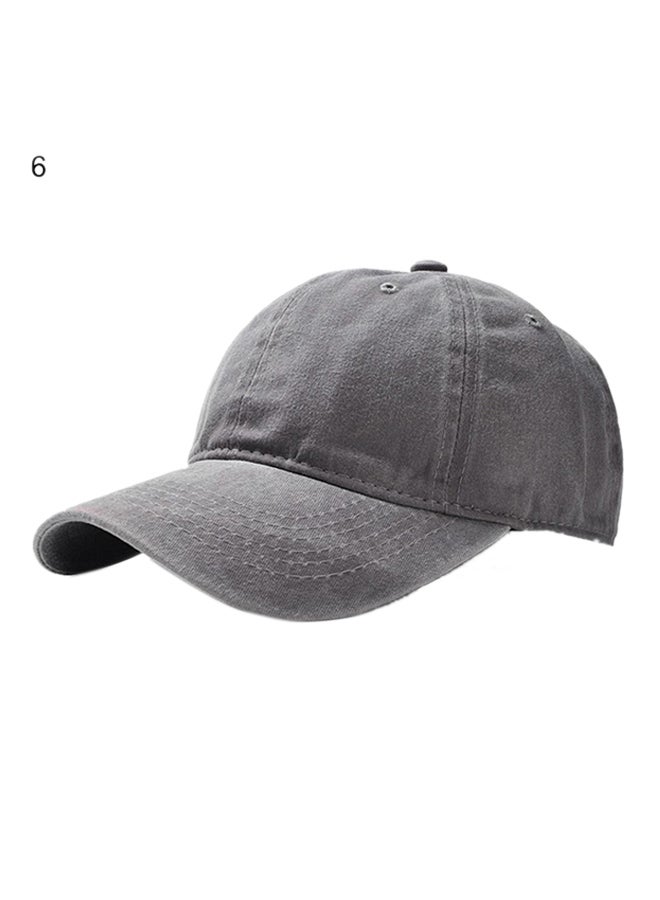 Adjustable Snapback Cap Grey