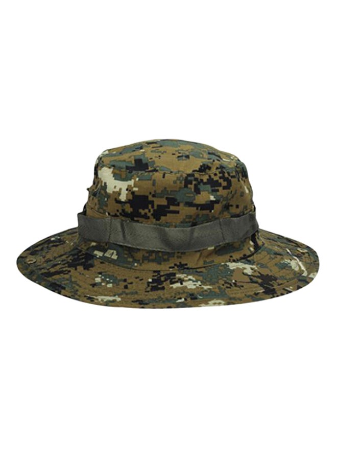 Camouflage Pattern Fishing And Hiking Boonie Hat Brown/Black/Beige