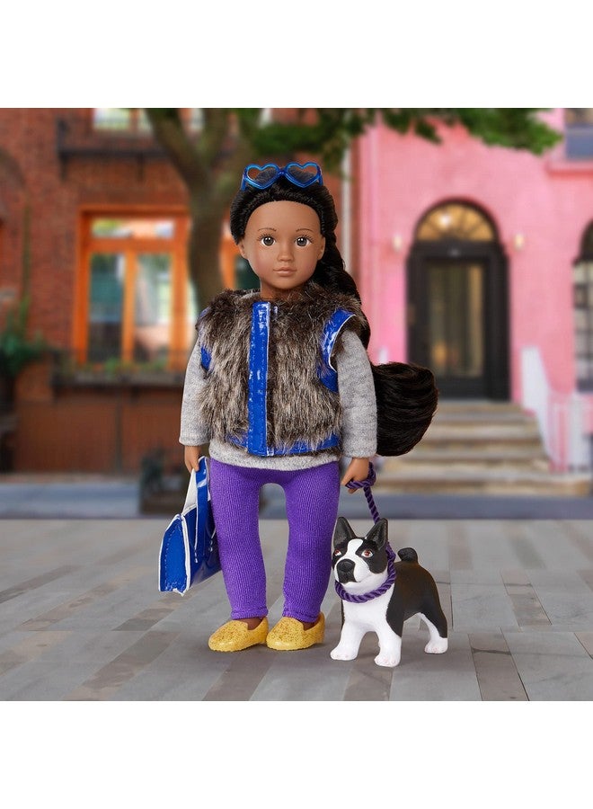 Dollsmini Doll & Toy Dog6Inch Doll & Boston Terrier Pupplay Set With Outfit Animal & Accessoriesilyssa & Indigoplayset For Kids3 Years +