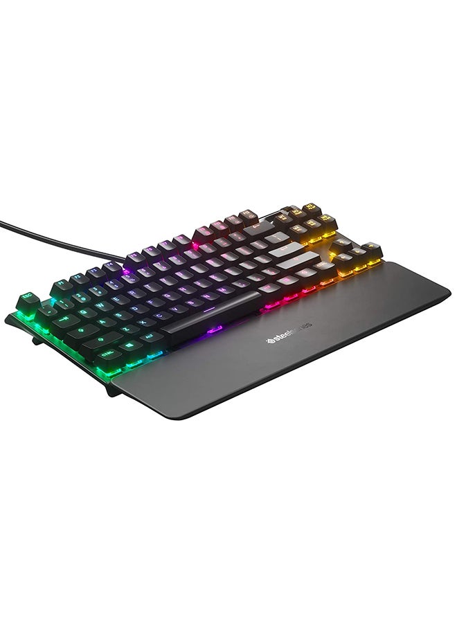 SteelSeries Apex 7 TKL Mechanical Gaming Keyboard, OLED Display, Red Switches, American QWERTY Layout