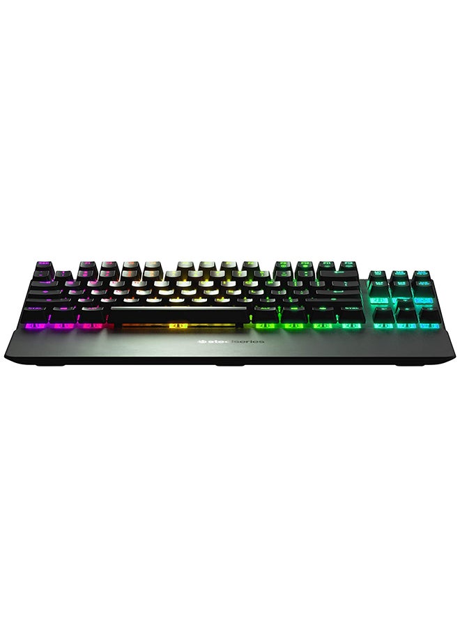 SteelSeries Apex 7 TKL Mechanical Gaming Keyboard, OLED Display, Red Switches, American QWERTY Layout