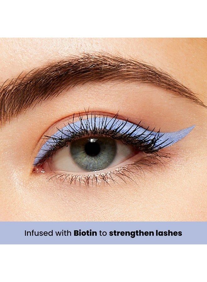 Line Up Liquid Eyeliner Waterproof Liner Pen With Precision Felt Tip Korean Makeup Smudge Proof Long Lasting All Day Wear Strengthens Lash Cruelty Free Formula Periwinkle