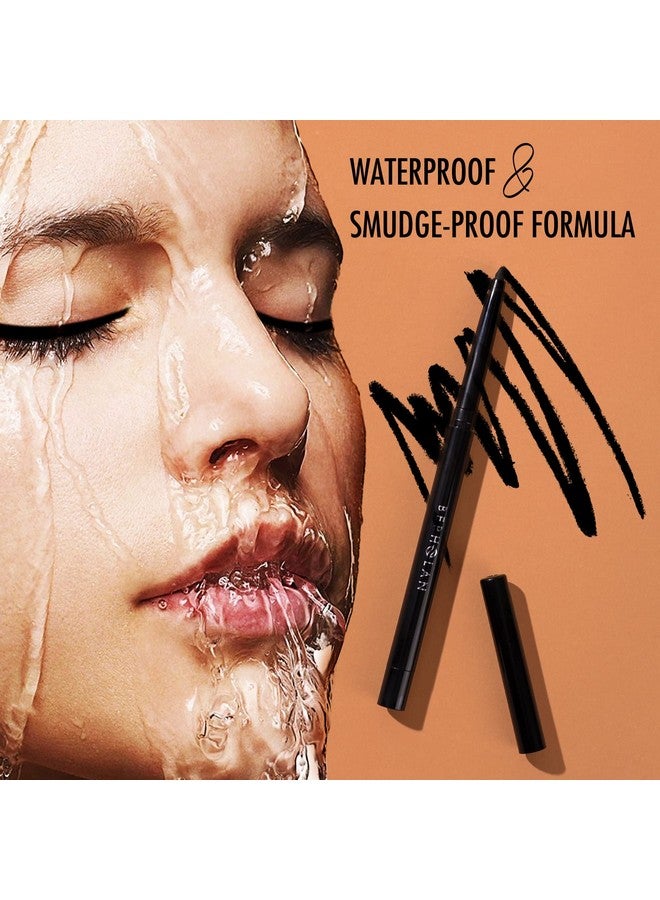 Black Eyeliner Pencilswaterproof Gel Eyeliner Pencil Black Waterline Eye Liner Pen For Women Waterproof Smudge Proof Longlasting (Black)