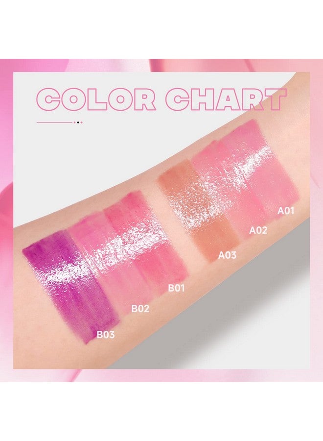 Lipstick Set Pink Mirror Waterproof High Pigment Nonsmudge Liquid Nude Lip Gloss Smooth Red Pink Longlasting Wear Nonstick Three Lightweight Lip Stain Set For Women Lady Girl Lip Makeup (A)