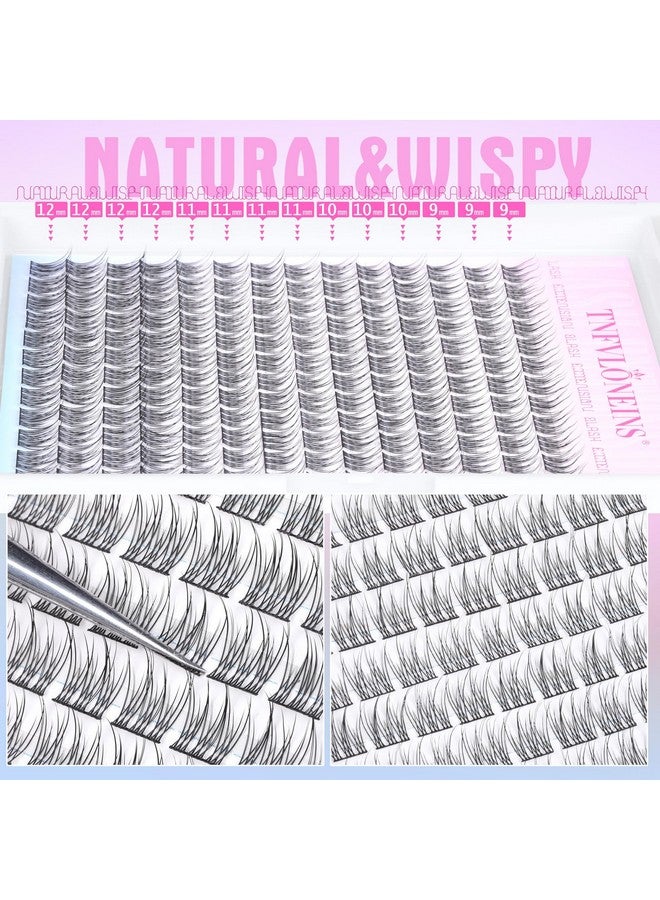 Natural Lash Clusters Wispy Eyelash Extension 168Pcs Cluster Lashes Extensions Natural Individual Lashes 912Mm Eyelash Clusters Diy Korean False Eyelashes By Tnfvloneins