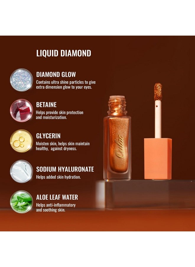 Matte Peach Eyeshadow Shimmer Finish Liquid Eyeshadow Eyeshadow Base&Liquid Rouge Duo Buildable Smooth Eye Makeup Wrinkle Resistant Vegan Crueltyfree Sa04