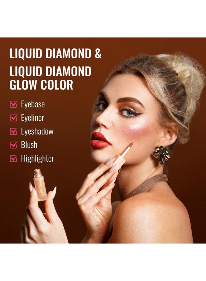 Matte Peach Eyeshadow Shimmer Finish Liquid Eyeshadow Eyeshadow Base&Liquid Rouge Duo Buildable Smooth Eye Makeup Wrinkle Resistant Vegan Crueltyfree Sa04