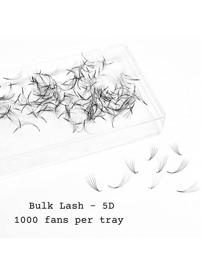 1000Pcs Premade Fans Eyelash Extensions5D Volume Eyelash Extensions C Curl1000 Handmade Fans0.7Mm Thick (9Mm) (12Mm)