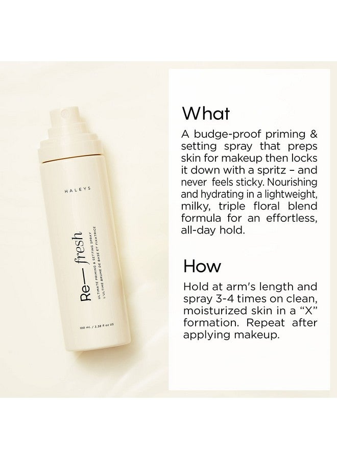 Priming & Setting Spray Makeup Longwear Nourishing Soothes Calms Skin Lightweight Balance Oil Refreshes For All Skin Types & Tones Vegan & Cruelty Free Fragrancefree Alcoholfree