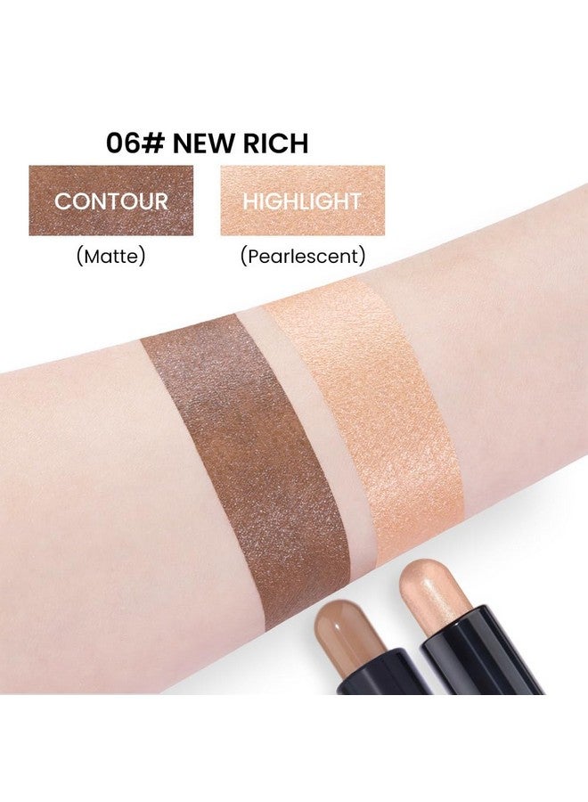 2In1 Face Shaping & Contouring Stick Cream Contour Concealer Bronzer Stick Makeup Kit For Beginner Face Highlighter Makeup Stick Contorno Maquillaje De Maquillaje Profesionalnew Rich