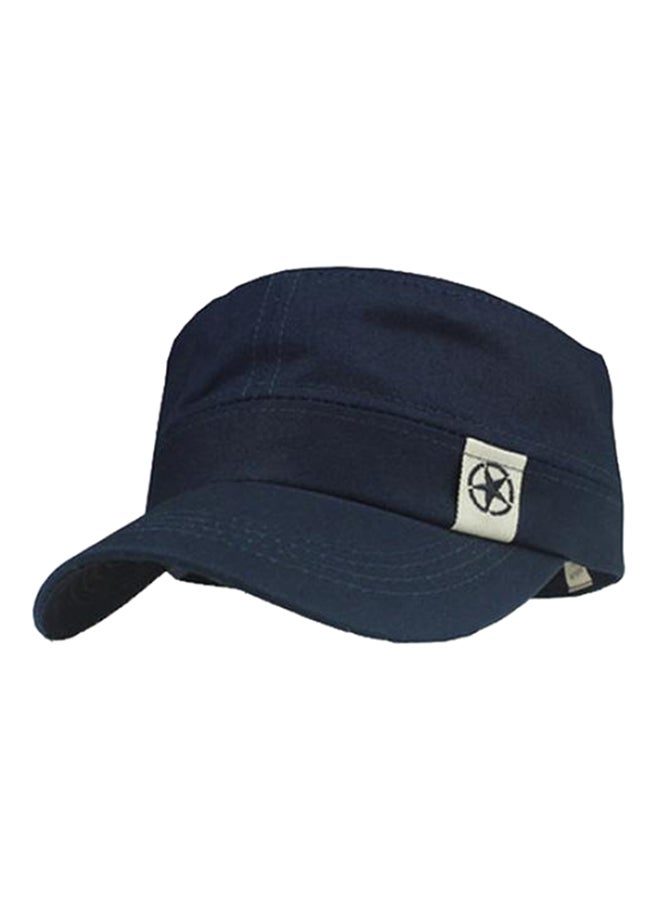 Star Pattern Baseball Cap Navy Blue