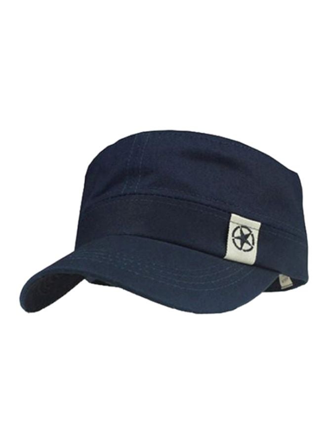 Star Pattern Baseball Cap Navy Blue