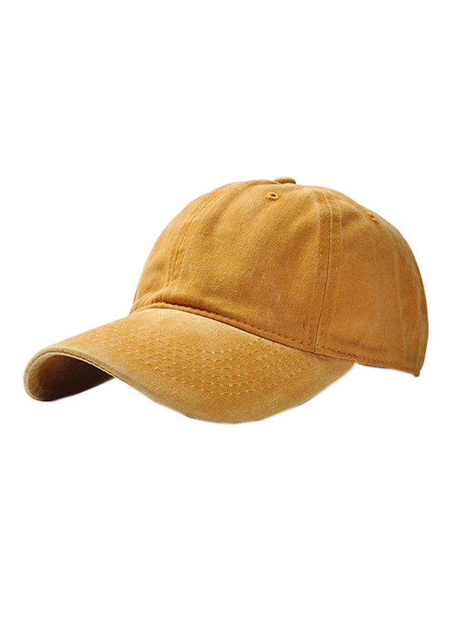 Adjustable Snapback Cap Yellow