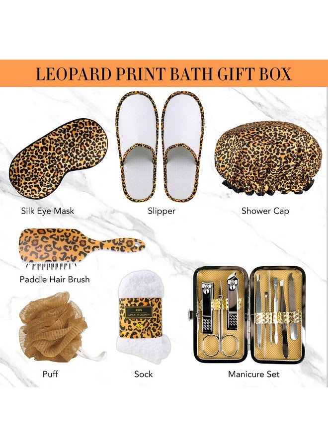 Bath Gift Set For Women And Men Gift Baskets For Women 20 Pcs Set Leopard Spa Gift For Valentines Day Mothers Day Birthday Home Spa Kit Gift Set For Christmas From Ra Rosa Acca