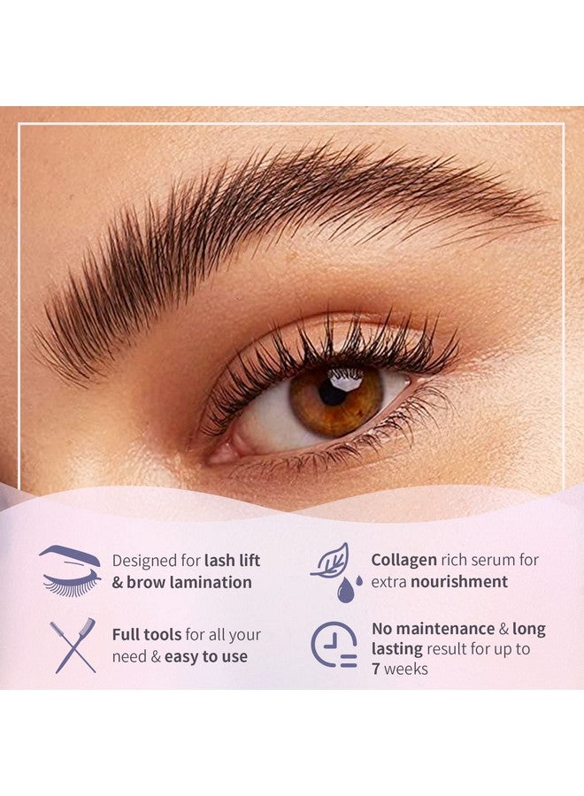 Eyelash Lift Kit And Brow Lamination 2 In 1 Kit Lash Perm Lotion Sachet Disposable Quick Curling Perming Use At Home Or Salon Lash Lifting Systemupdated Version