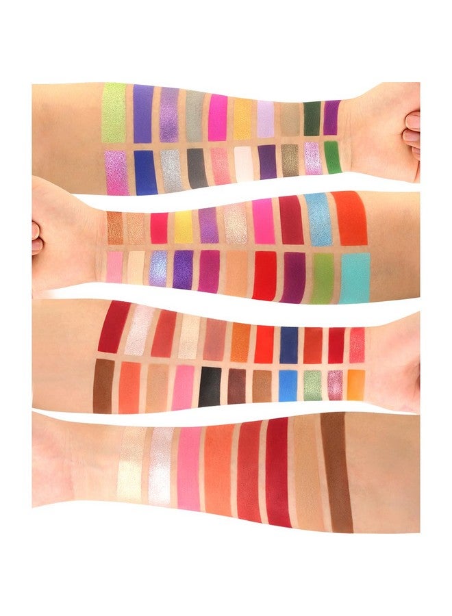De’Lanci Professional Eyeshadow Makeup Platte62 Colors Big Colorful Matte Glitter Long Lasting Highly Pigmented Waterproof Eye Shadow Contour Blush Powder Highlighter All In One