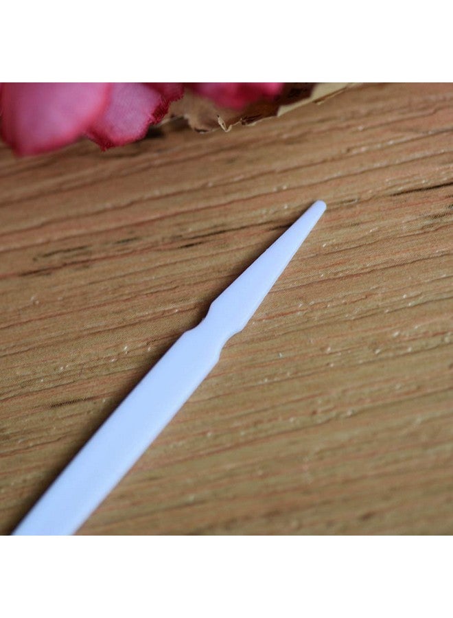 100 Pieces 2.87 Inch Eyelids Tape Forks Double Eyelid Tape Forks Plastic Double Eyelid Soft Stick Eyelid Sticker Tape Aid Paste Y Clip Fork Rods Eyelid Makeup Accessories White