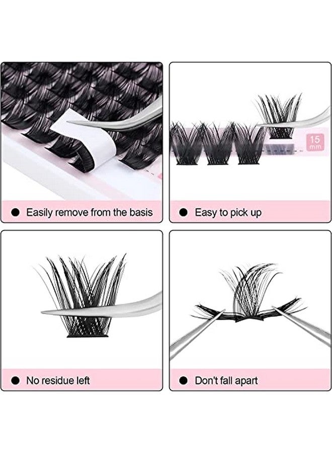 Cluster Lashes Extensions 120Pcs Individual Lashes Wide Stem D Curl Mix 915Mm Length Diy Eyelash Extension Individual Soft False Lashes For Personal Use At Home