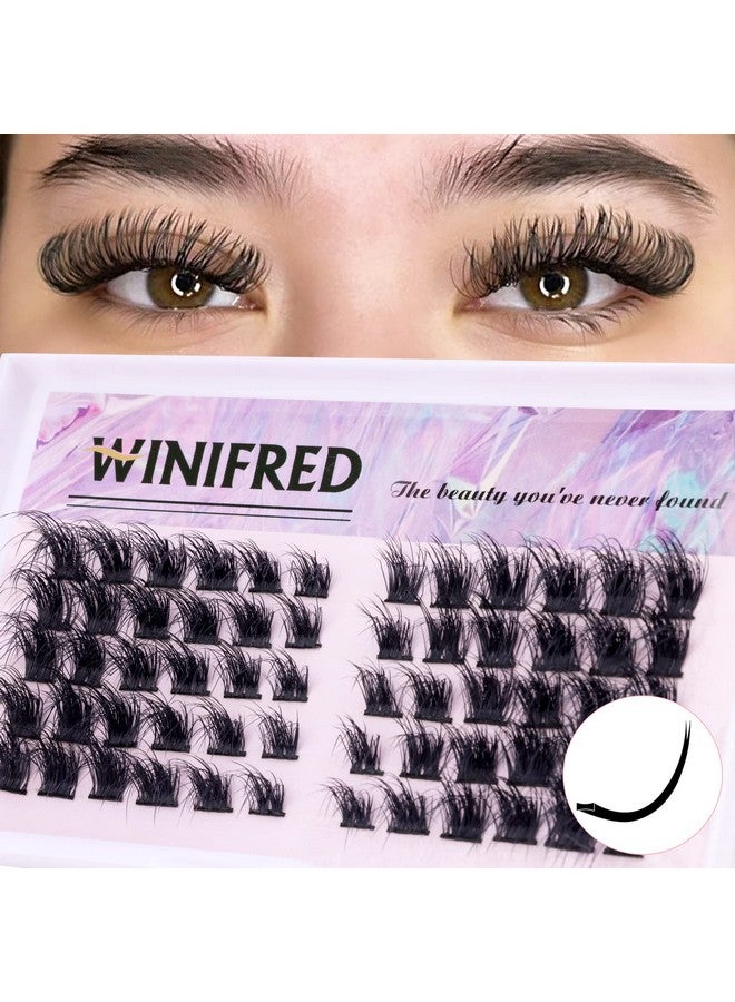 Individual Lashes Cluster Flat Lashes Mink Eyelashes Extension D Curly False Eyelashes Natural Look Wispy Fake Lashes Diy At Home 10Mm18Mm Cluster Lashes By Winifred
