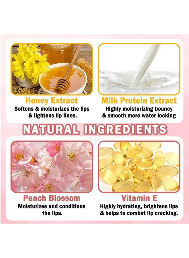 2 Pcs Hydrating Clear Lip Oil Jelly Honey Lip Gloss Korean Big Brush Lip Oil Gloss Longlasting Nourishing Lip Oils Plumping Lip Gloss Fresh Texture Clear Lip Gloss Lip Makeup